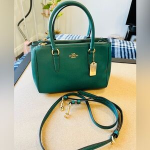 Coach Mini Surrey Carryall Green